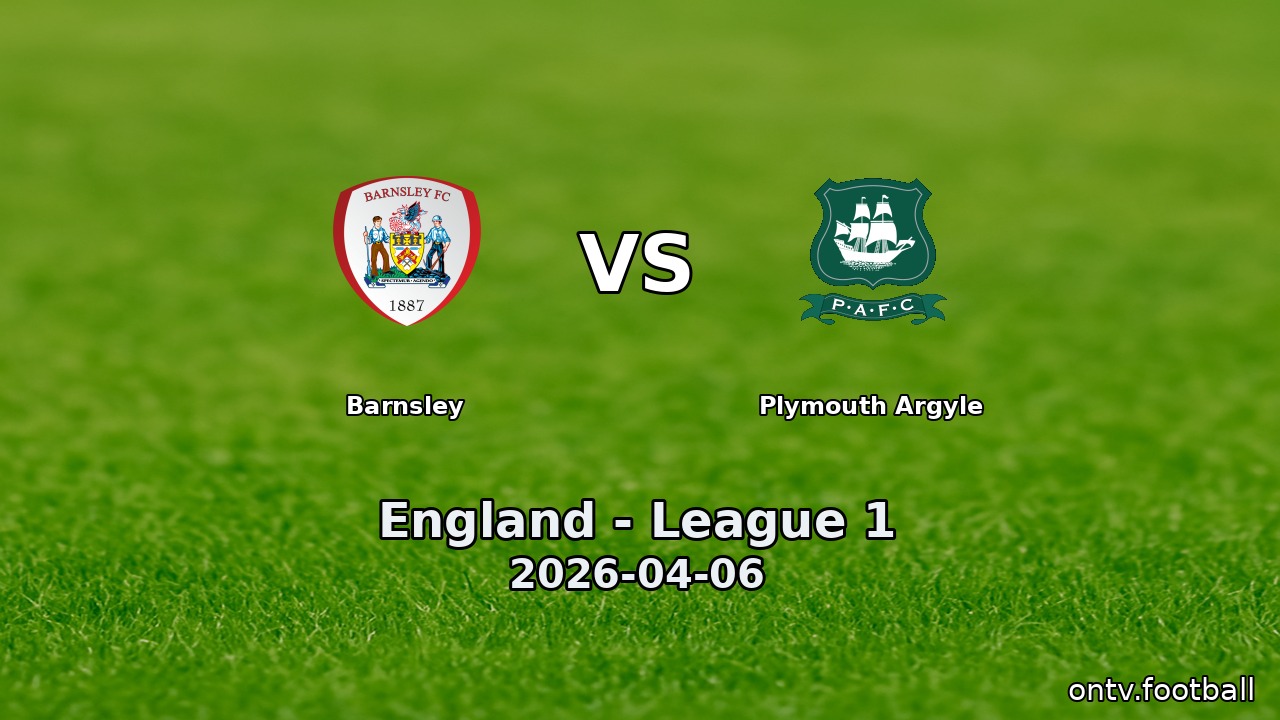 Barnsley vs Plymouth Argyle
