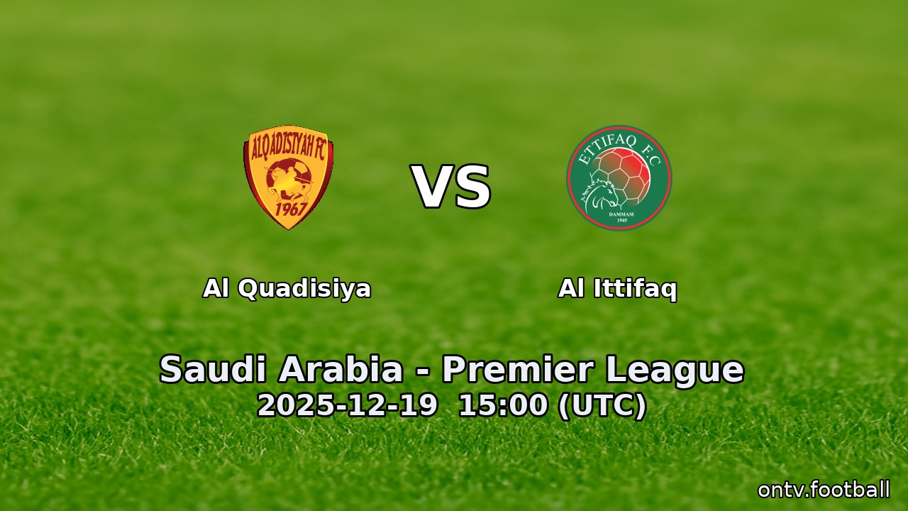 Al Quadisiya vs Al Ittifaq