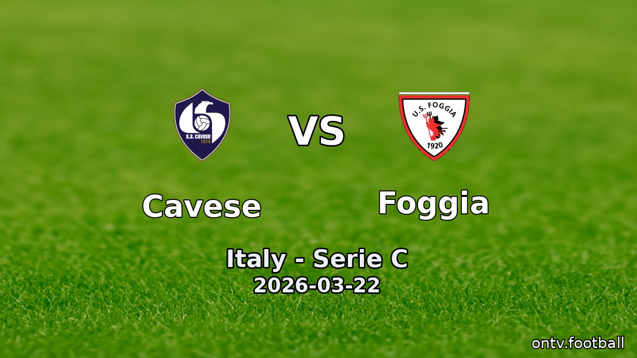 Cavese vs Foggia