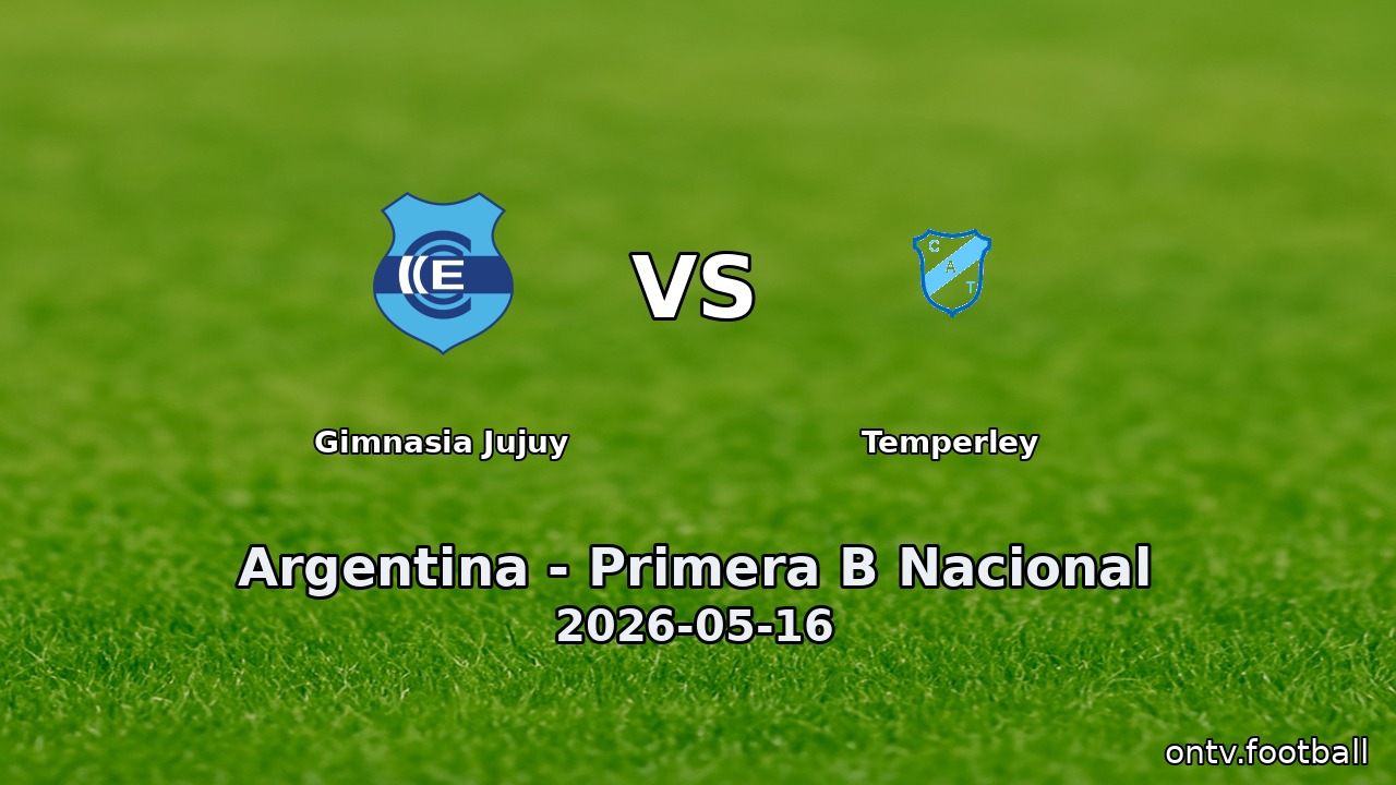 Gimnasia Jujuy vs Temperley
