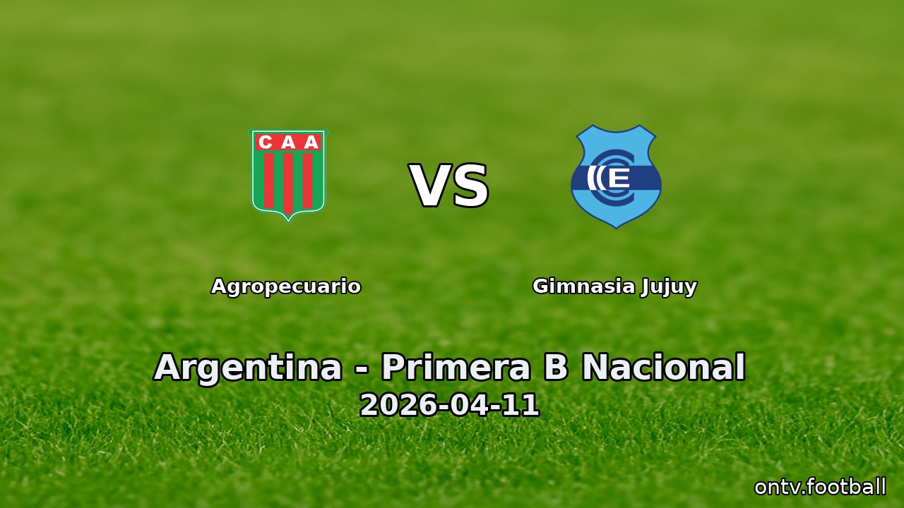Agropecuario vs Gimnasia Jujuy