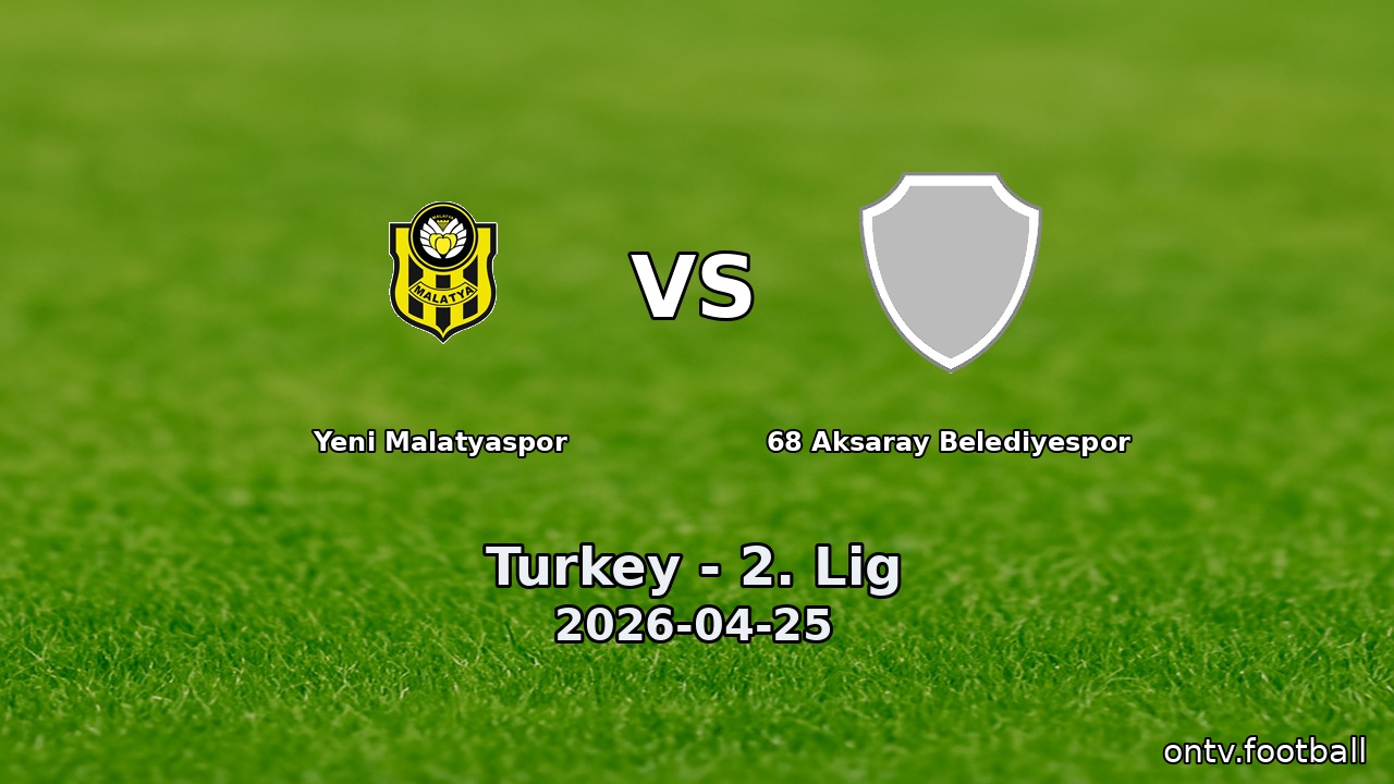 Yeni Malatyaspor vs 68 Aksaray Belediyespor