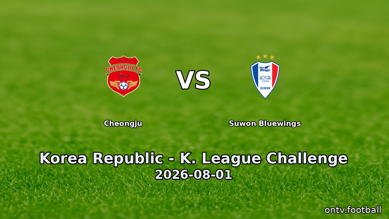 Cheongju vs Suwon Bluewings