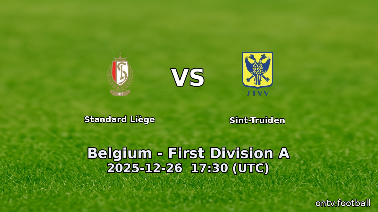 Standard Liège vs Sint-Truiden