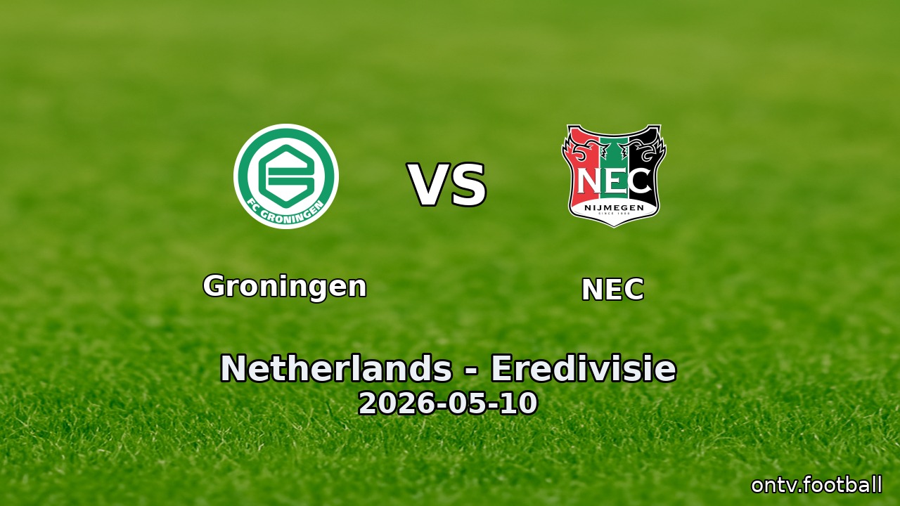 Groningen vs NEC