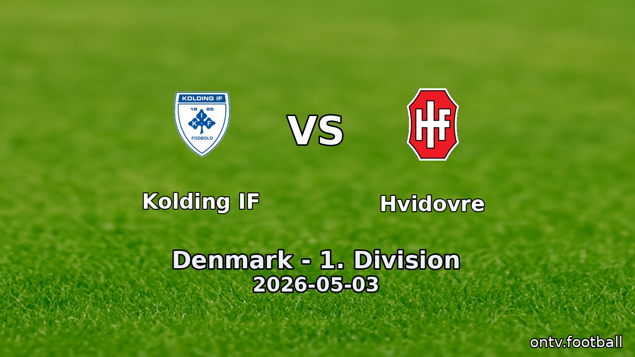 Kolding IF vs Hvidovre