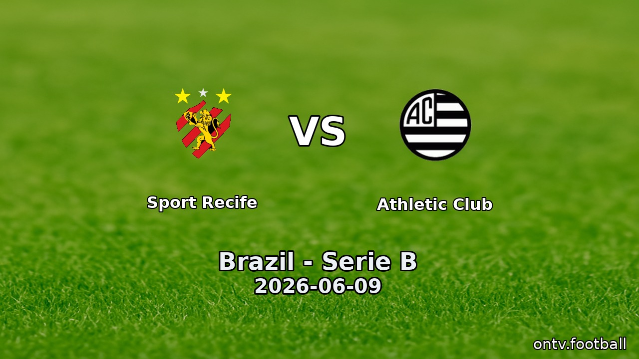 Sport Recife vs Athletic Club