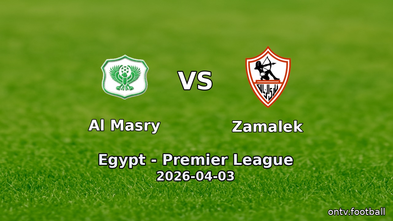 Al Masry vs Zamalek