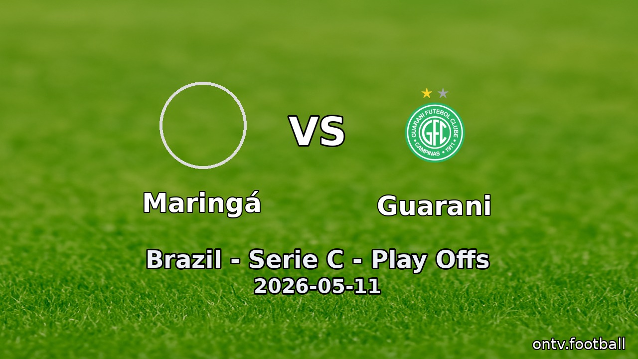 Maringá vs Guarani