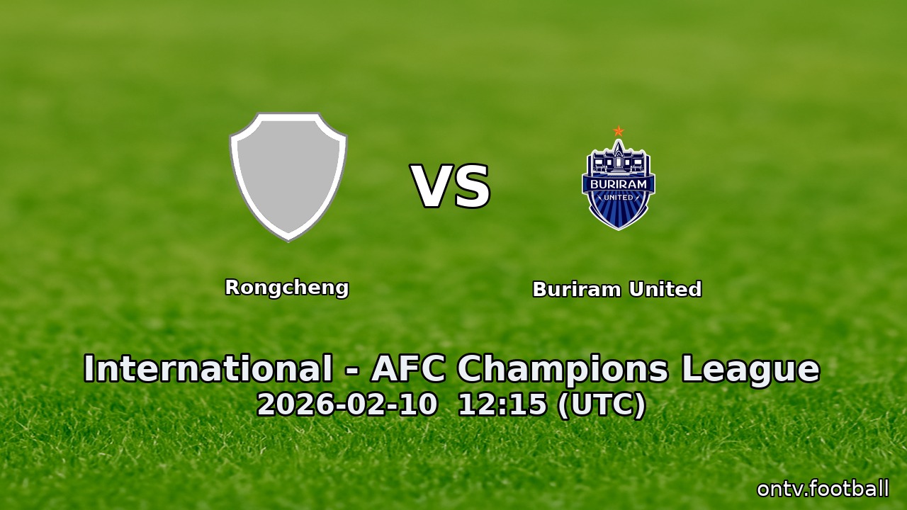 Rongcheng vs Buriram United