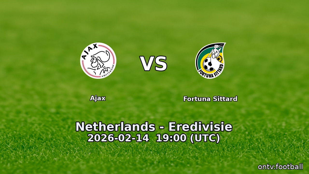 Ajax vs Fortuna Sittard
