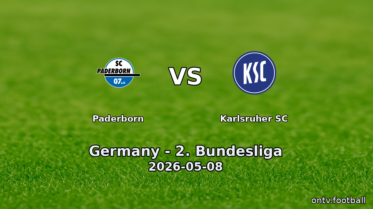 Paderborn vs Karlsruher SC