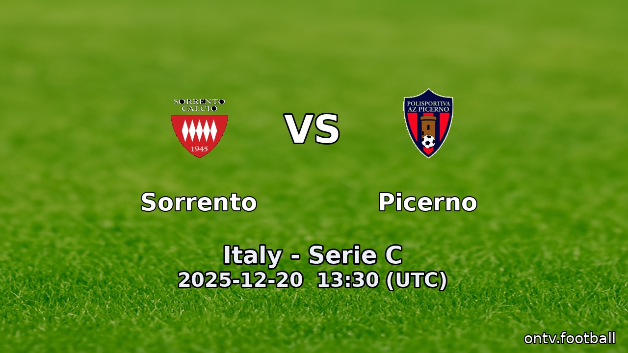 Sorrento vs Picerno