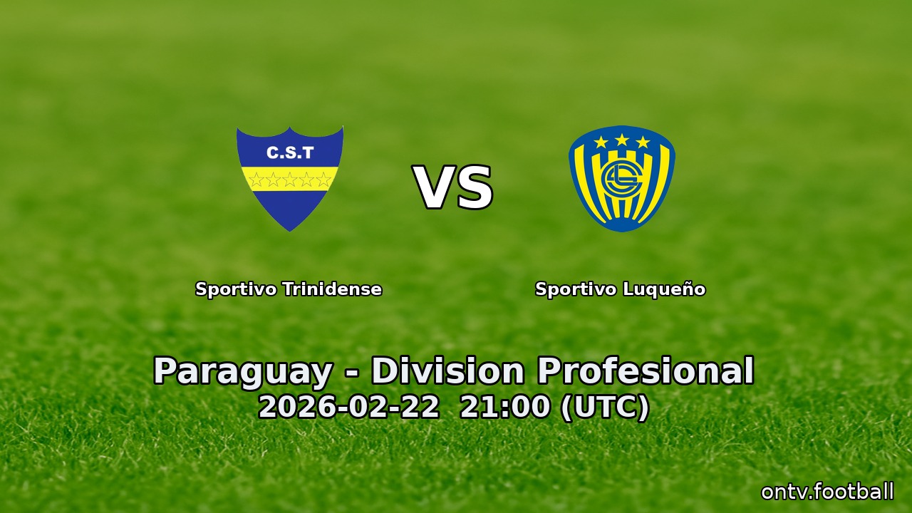 Sportivo Trinidense vs Sportivo Luqueño