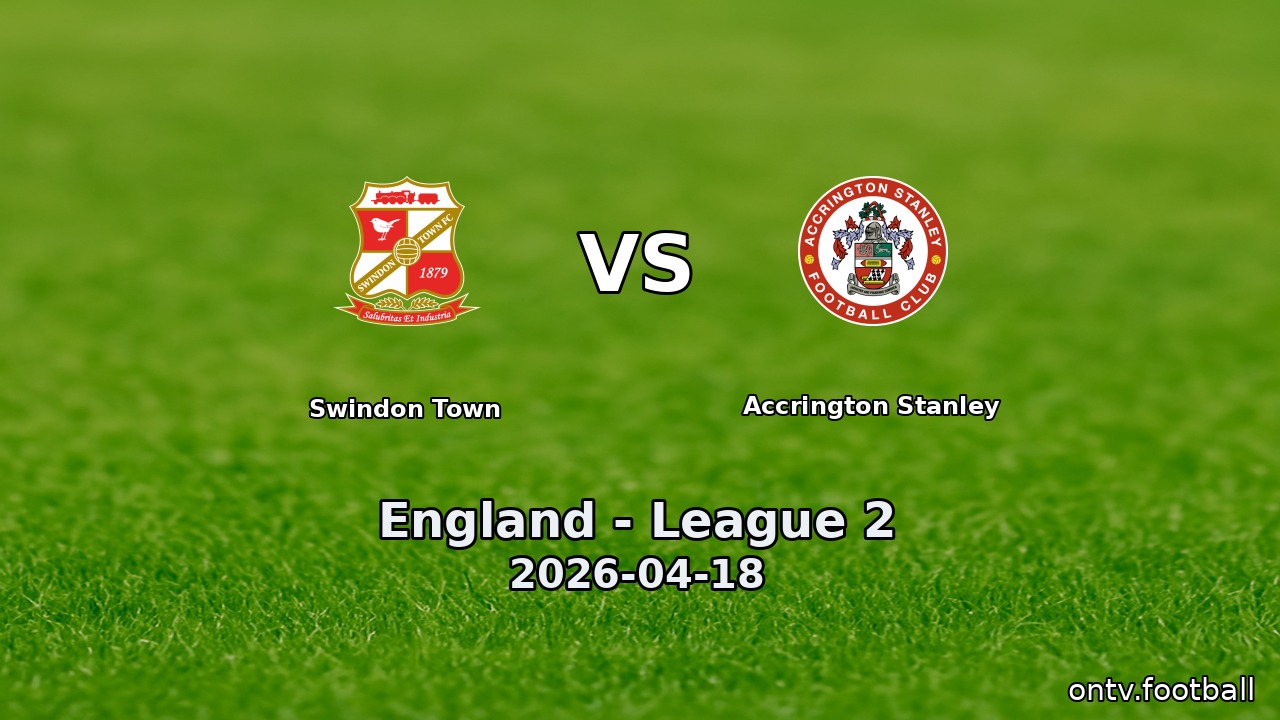 Swindon Town vs Accrington Stanley