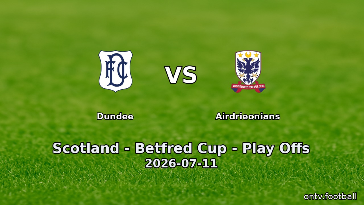 Dundee vs Airdrieonians