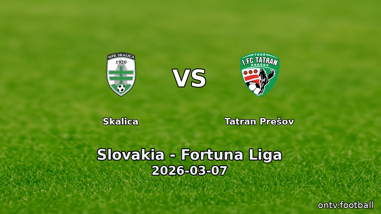 Skalica vs Tatran Prešov