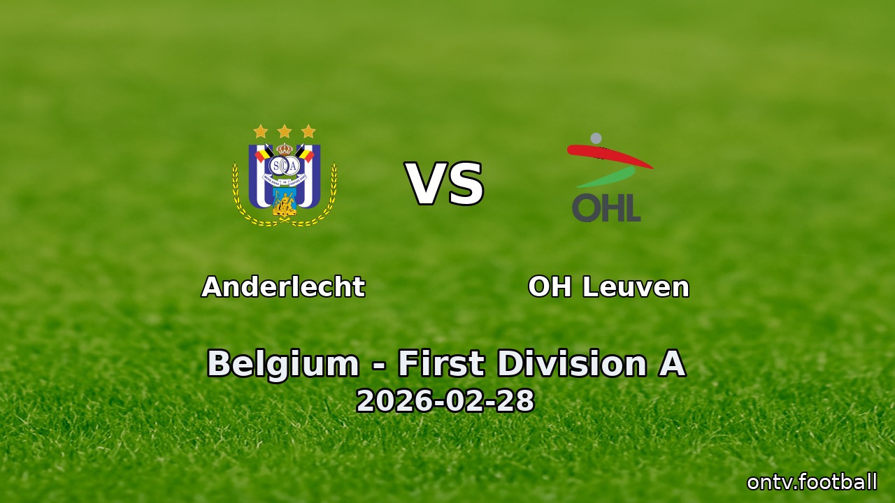 Anderlecht vs OH Leuven