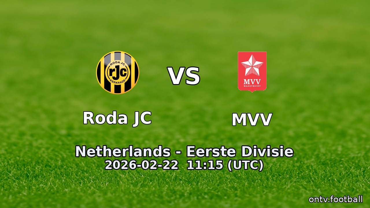 Roda JC vs MVV