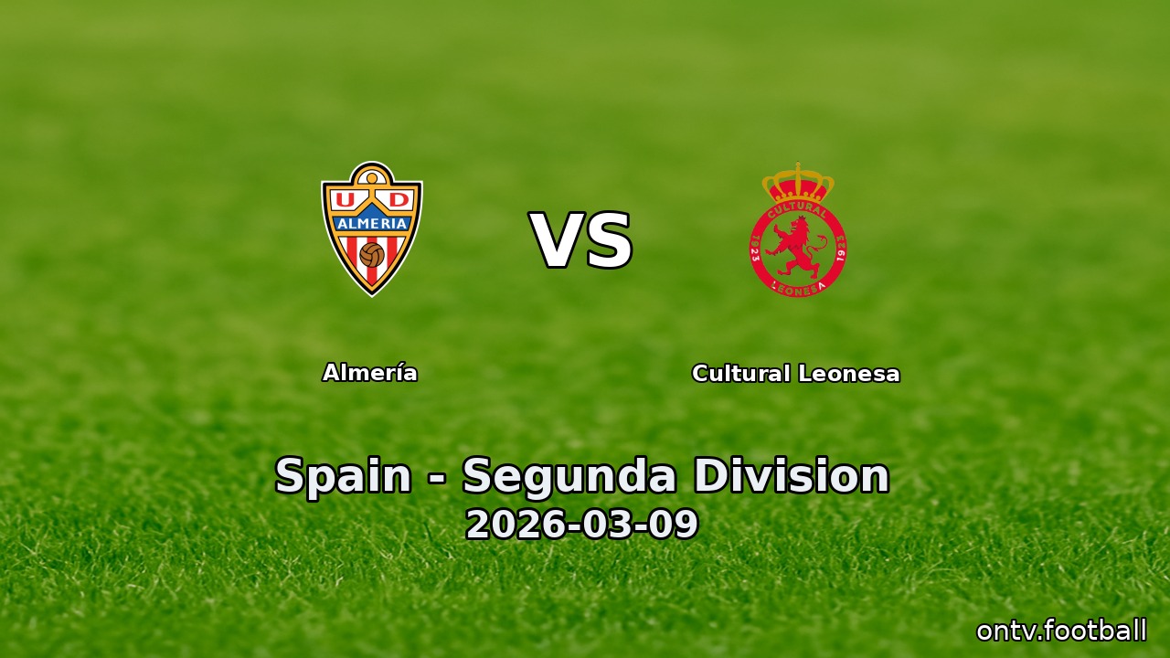 Almería vs Cultural Leonesa