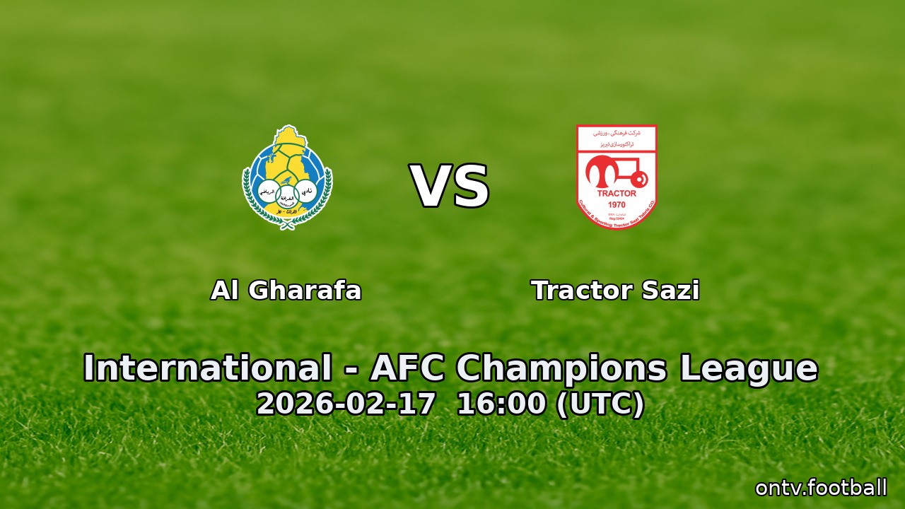 Al Gharafa vs Tractor Sazi