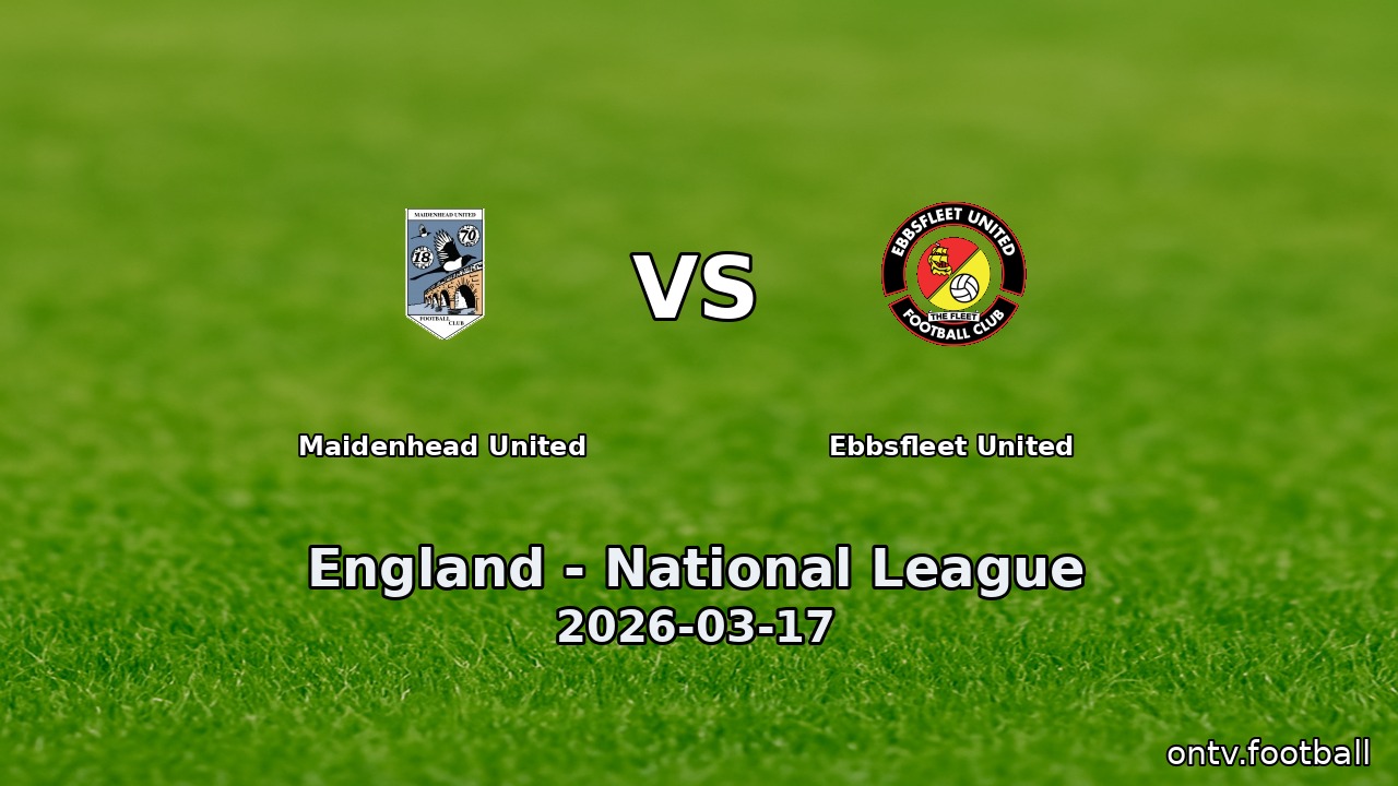 Maidenhead United vs Ebbsfleet United