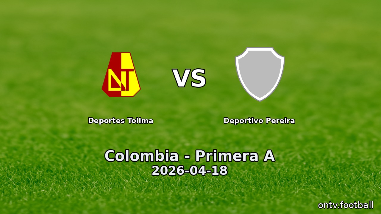Deportes Tolima vs Deportivo Pereira