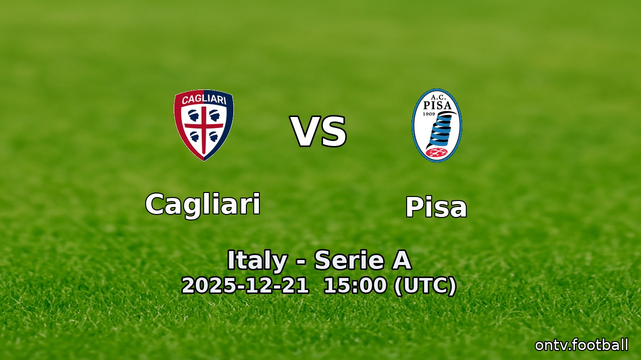 Cagliari vs Pisa