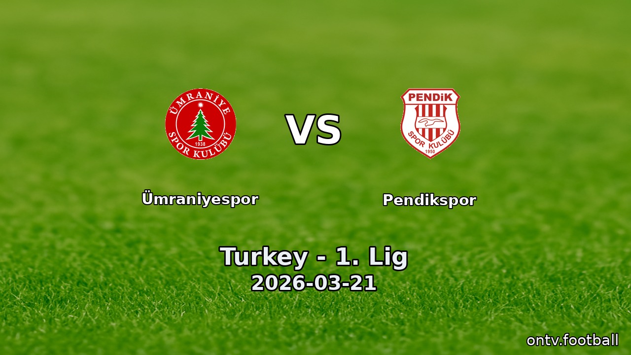 Ümraniyespor vs Pendikspor