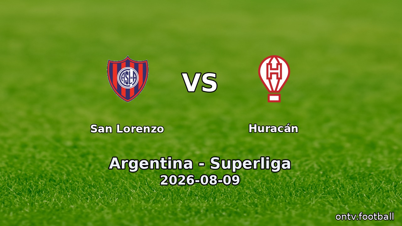 San Lorenzo vs Huracán