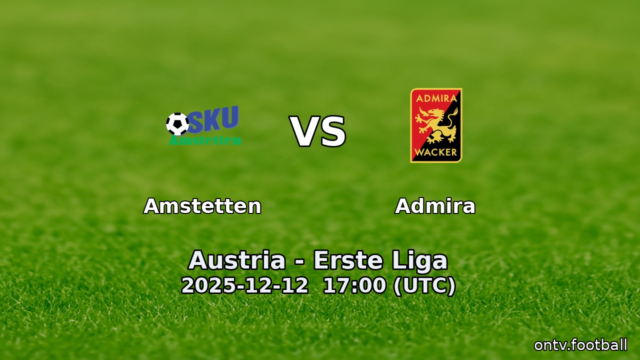 Amstetten vs Admira
