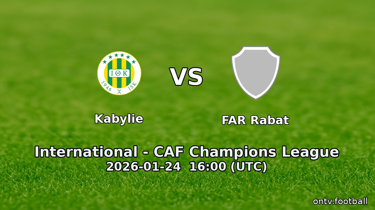 Kabylie vs FAR Rabat