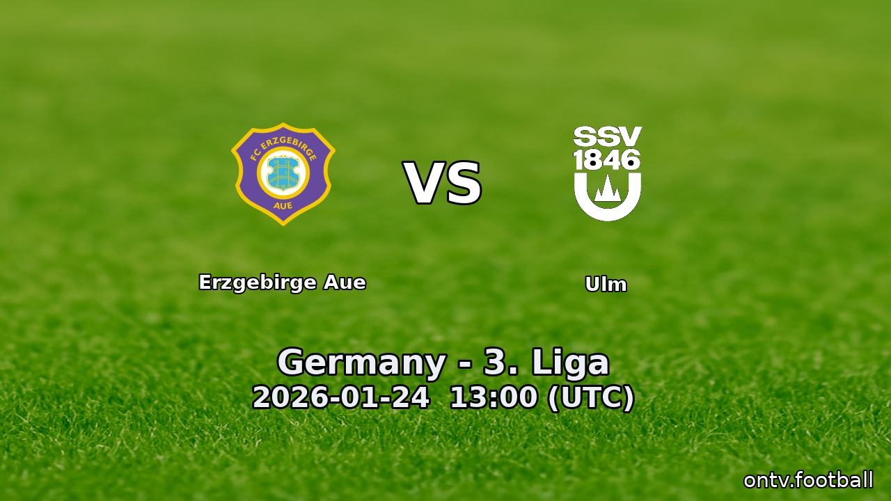 Erzgebirge Aue vs Ulm