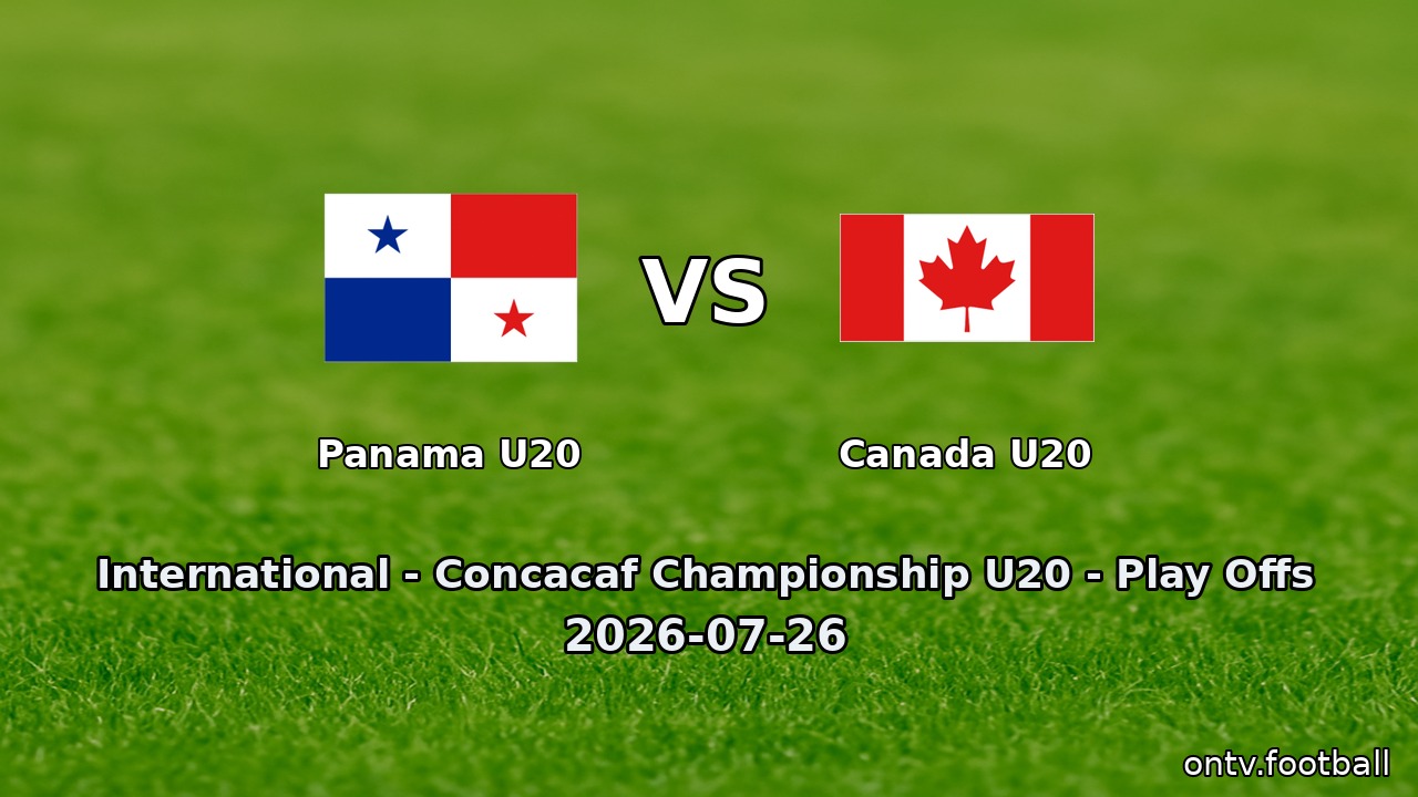 Panama U20 vs Canada U20