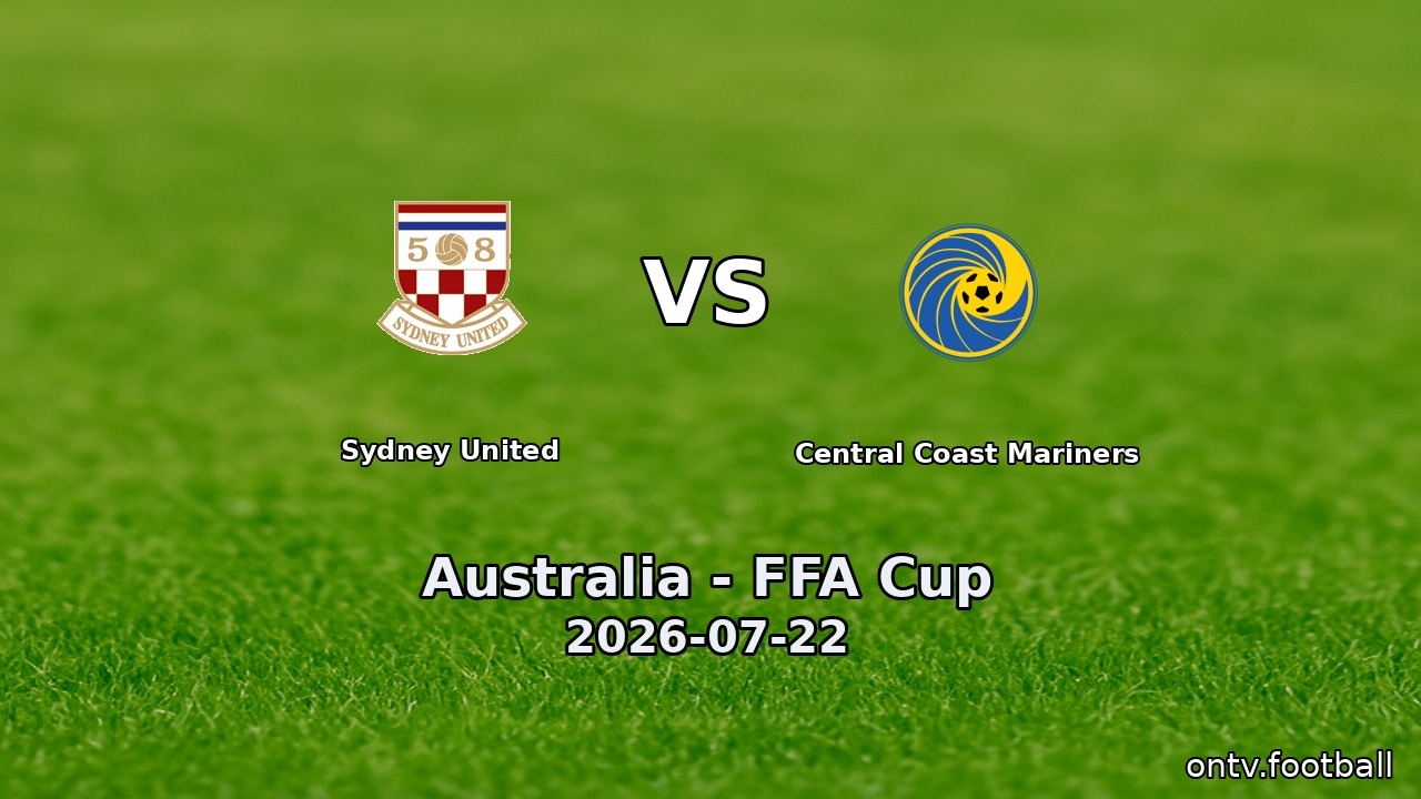Sydney United vs Central Coast Mariners