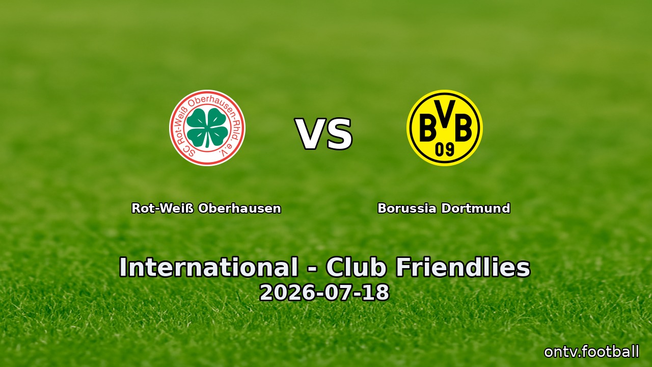Rot-Weiß Oberhausen vs Borussia Dortmund
