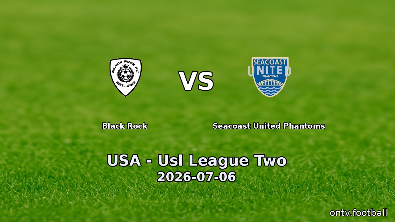 Black Rock vs Seacoast United Phantoms