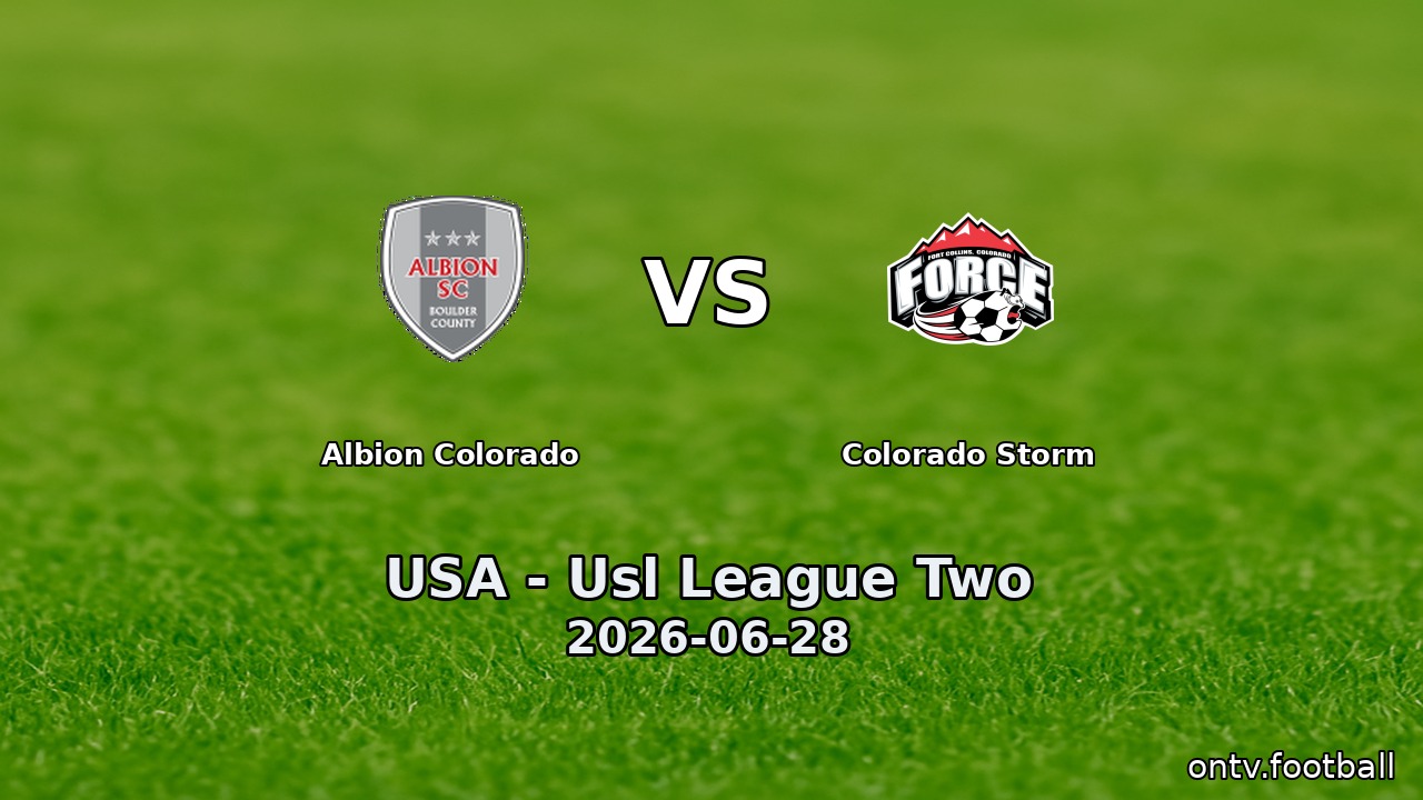 Albion Colorado vs Colorado Storm