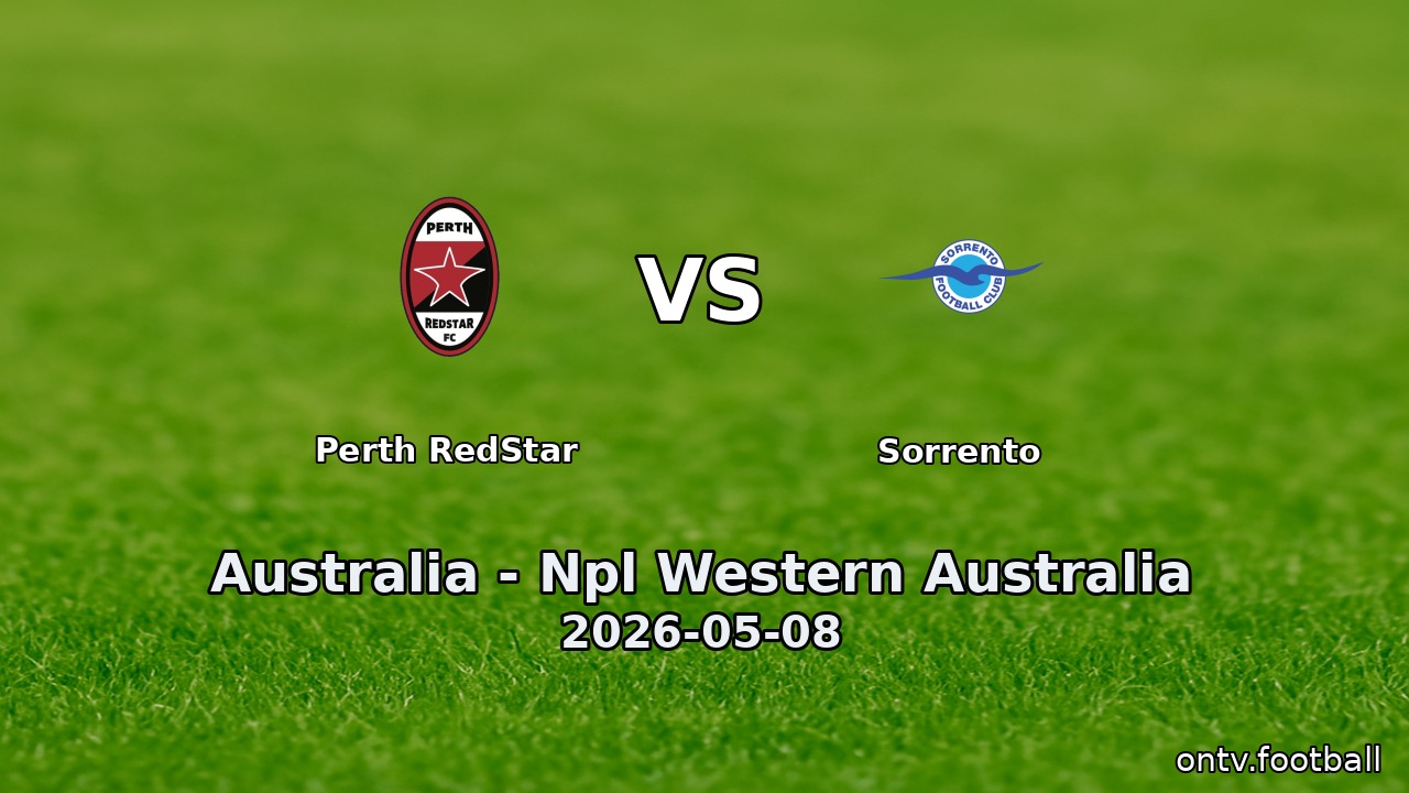 Perth RedStar vs Sorrento