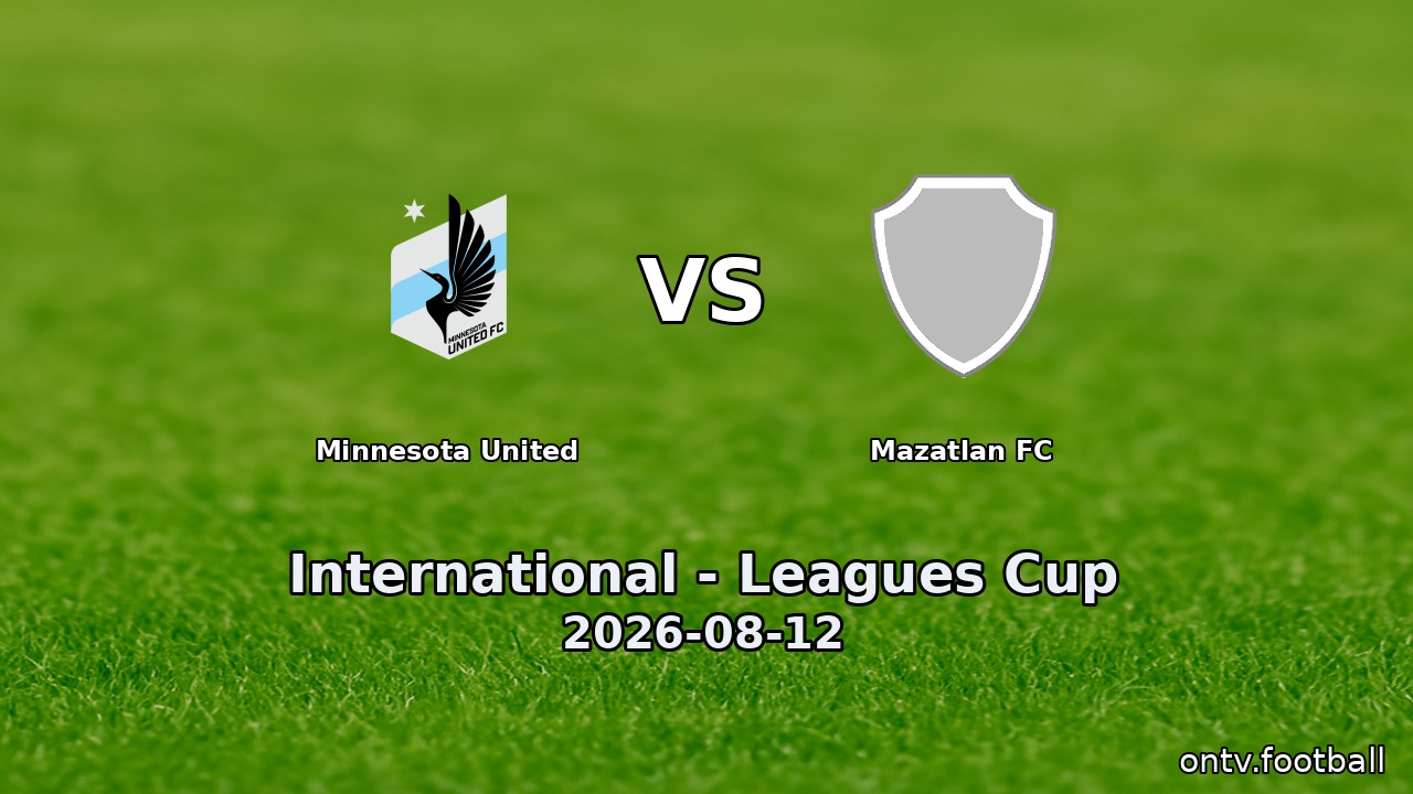 Minnesota United vs Mazatlan FC