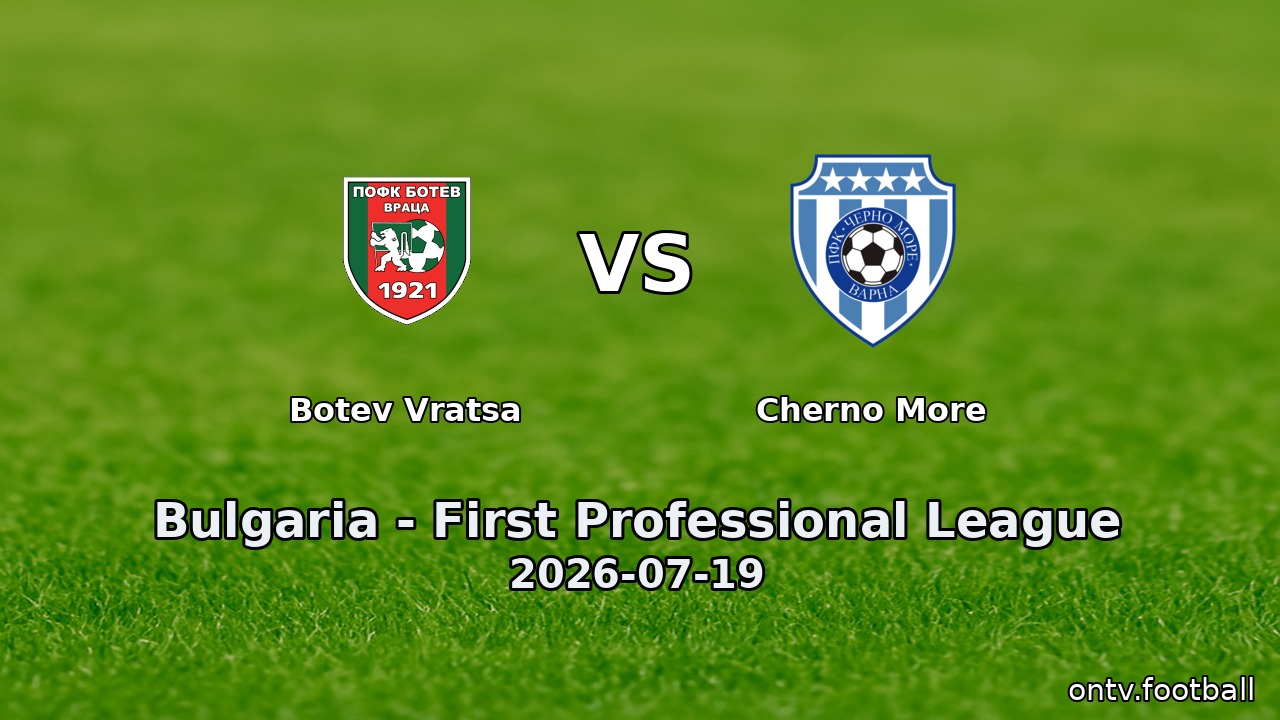 Botev Vratsa vs Cherno More