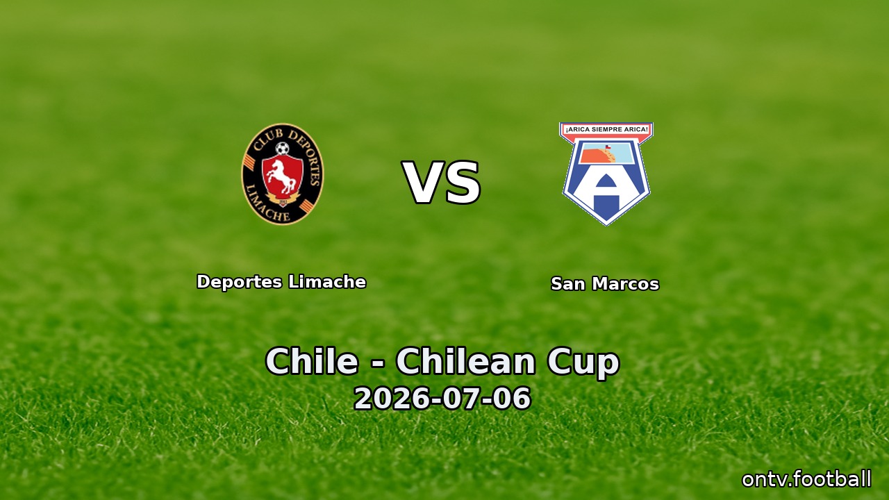 Deportes Limache vs San Marcos