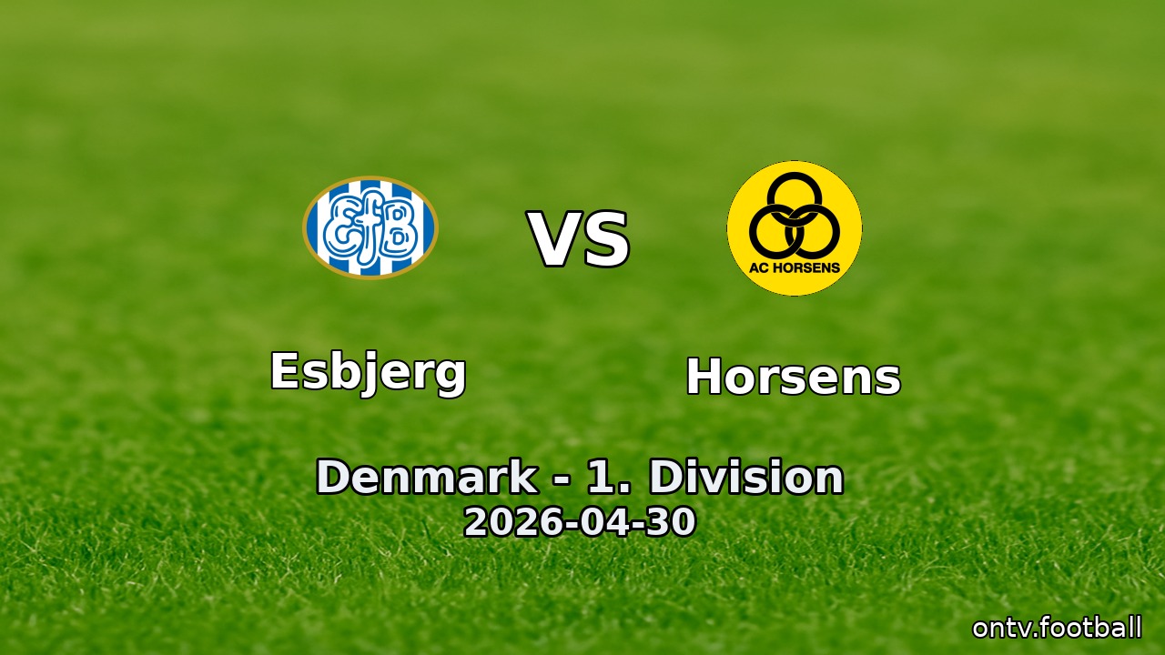 Esbjerg vs Horsens