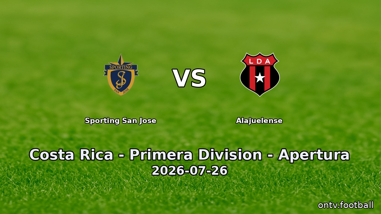 Sporting San Jose vs Alajuelense
