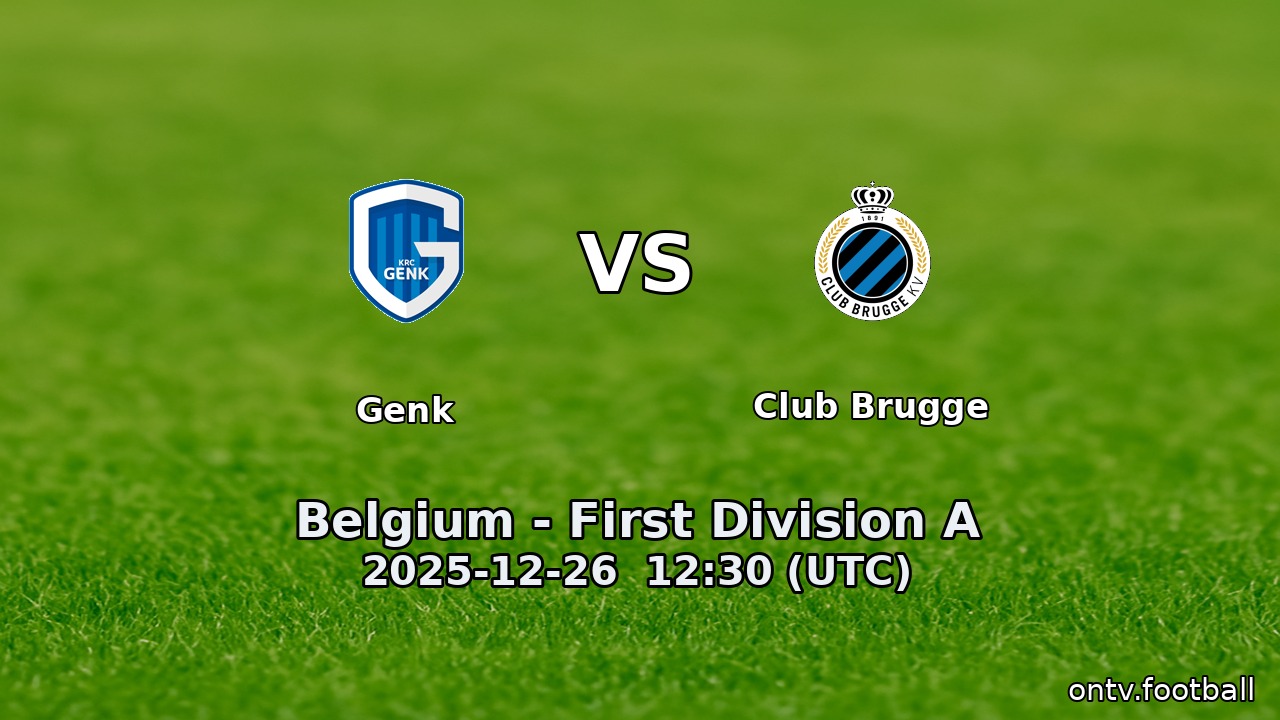 Genk vs Club Brugge