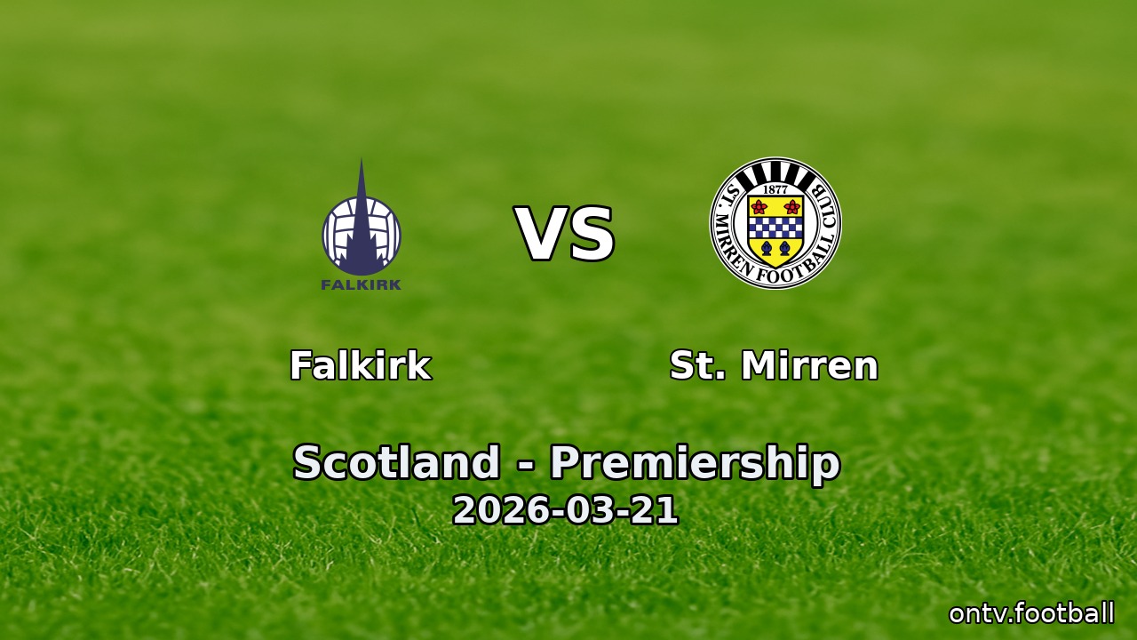Falkirk vs St. Mirren
