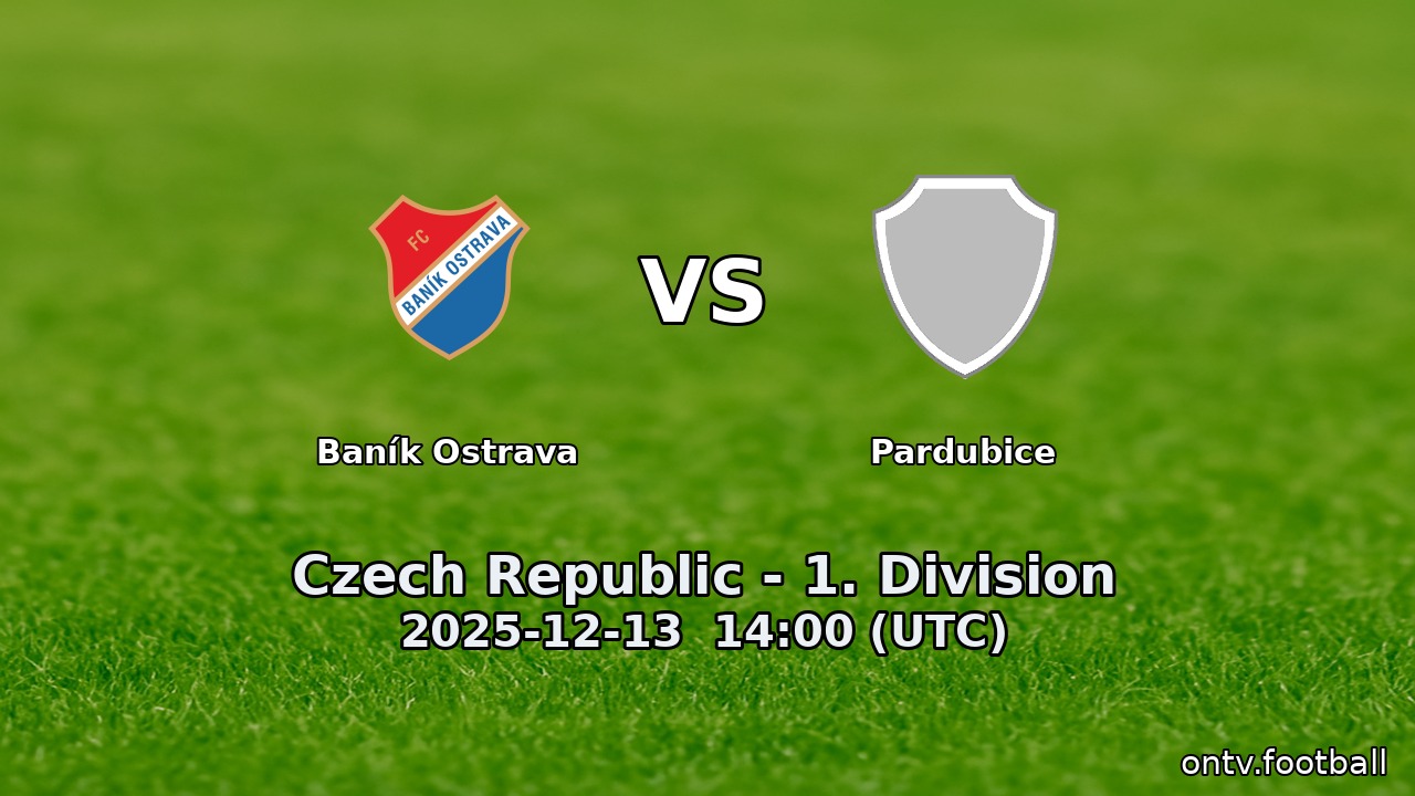 Baník Ostrava vs Pardubice