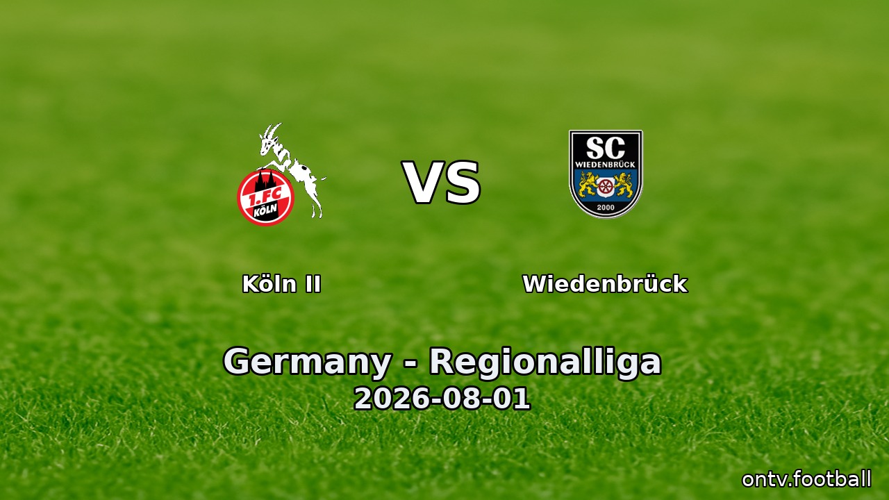 Köln II vs Wiedenbrück