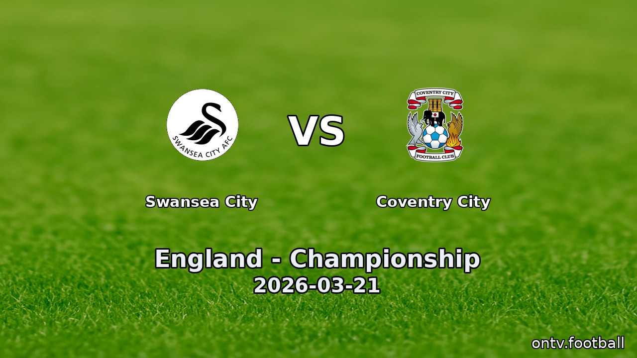Swansea City vs Coventry City