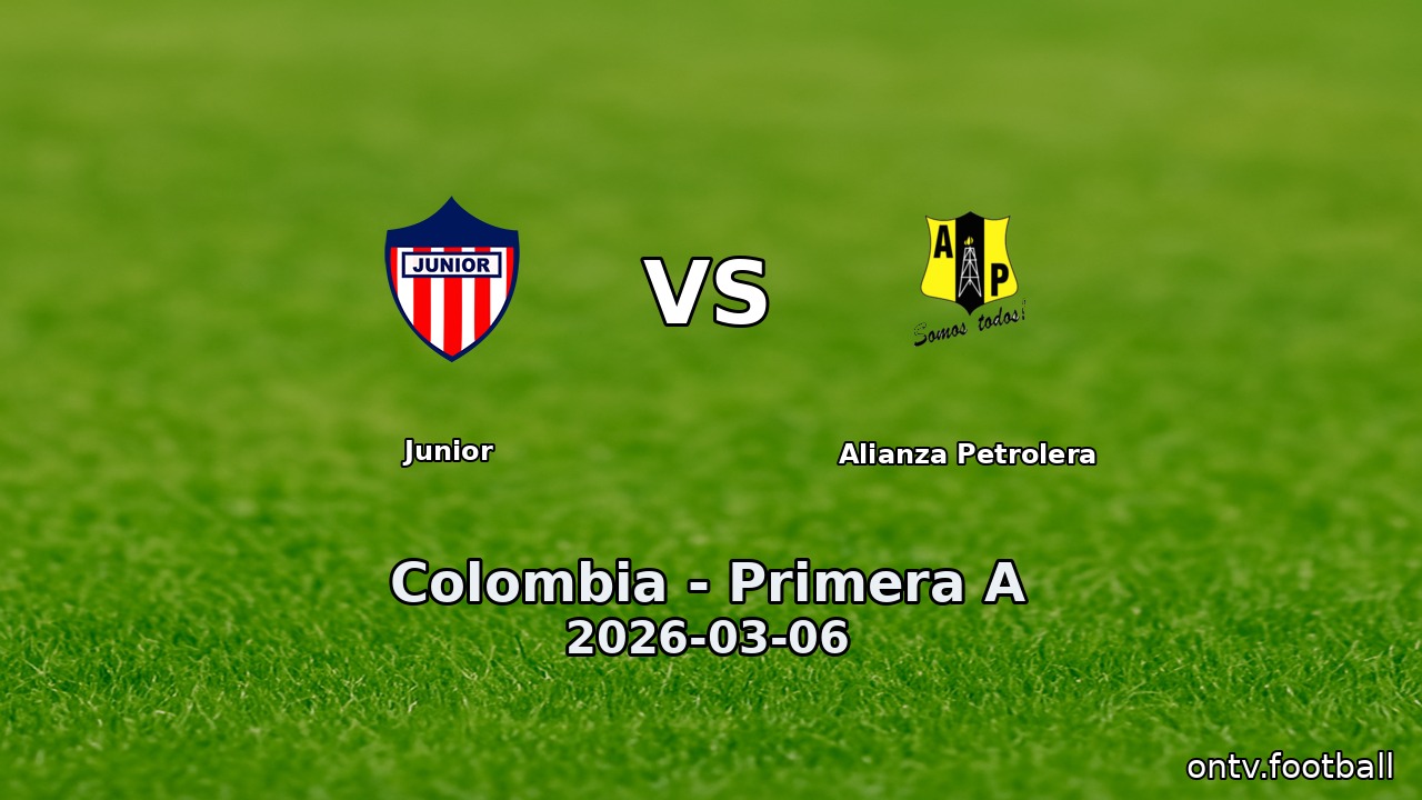 Junior vs Alianza Petrolera